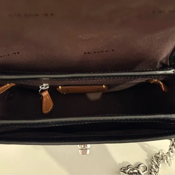 Coach Cassie 19 in Black Embossed Croc Leather - Picture 3 of 3